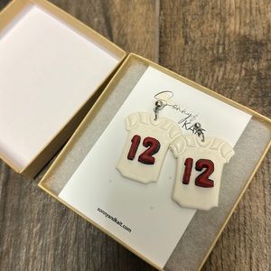 Tom Brady #12 earrings